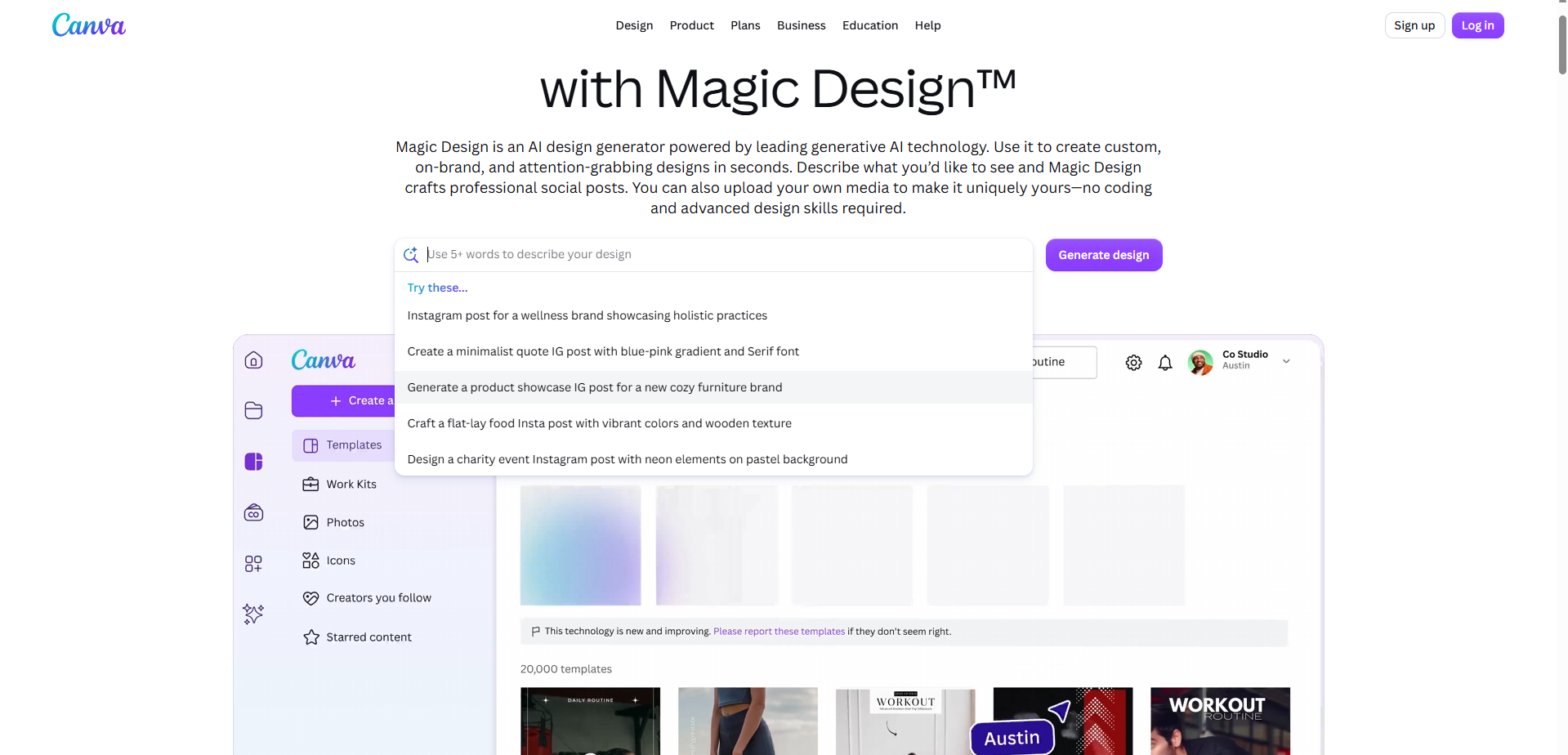 Canva Magic Studio free design tool for students