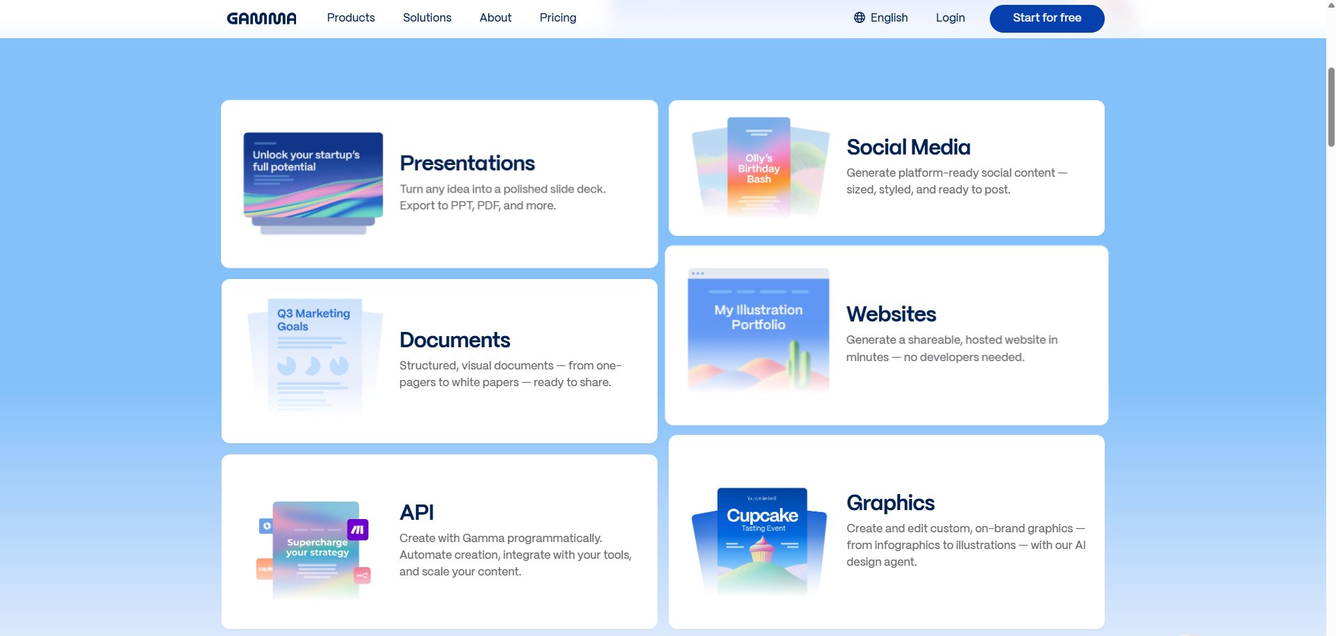Gamma AI free presentation maker for students